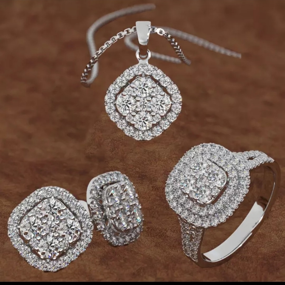 Sterling silver necklace set